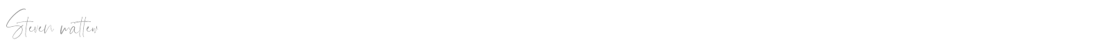 Steven Mattew font preview
